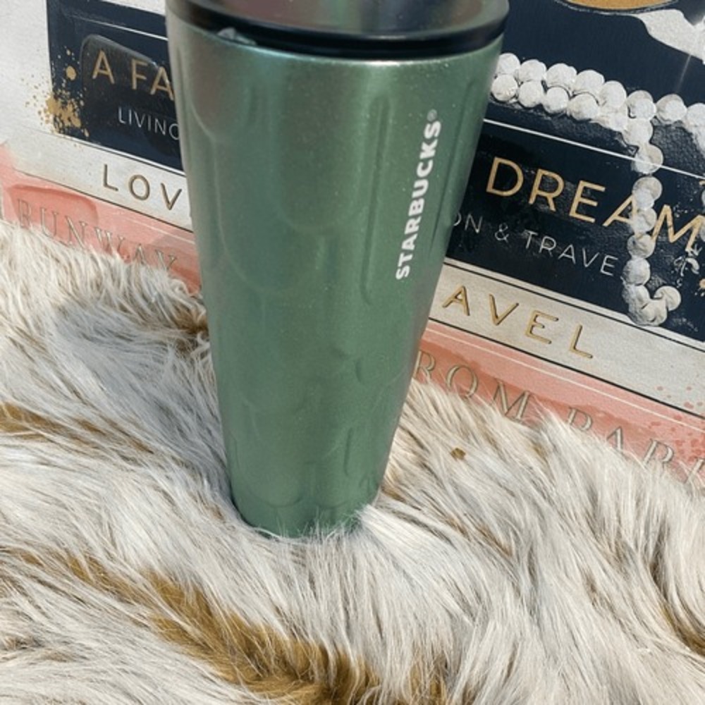 Starbucks Green Stainless Steel Mermaid Scales Venti Tumbler